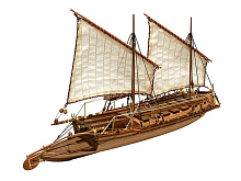 Сборная деревянная модель корабля MASTER KORABEL Канонерский ЙОЛ 1801 год, 172