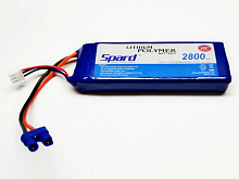 Аккумулятор Spard LiPo 2800mAh, 7,4V, 15C, EC2