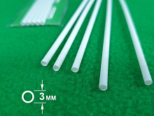 ABS пластик Труба диаметр 3 мм , длина 250 мм, 5 шт