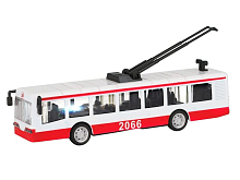Троллейбус Автопанорама, красный, 190, свет, звук, инерция, вк 2213,55,8 см