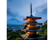 Картина мозаикой 30х30 ЯПОНСКАЯ ПАГОДА квадр элты 33 цвета