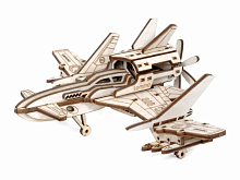 Деревянный конструктор Lemmo Самолет Стакс  2Н, 39 деталей