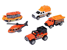 Набор металлических машинок AUTODRIVE Экспедиционная техника 5шт вк 299,54см