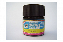 Краска акрил для пластика тм MRHOBBY 10мл SOOT BLACK