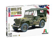 Сборная модель ITALERI 3635ИТ Автомобиль WILLYS JEEP MB 80th Year Anniversary, 124