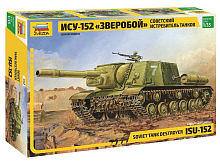 Сборная модель ZVEZDA Советский истребитель танков ИСУ152 Зверобой, 135