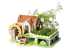 3D пазл из пенокартона РАДУЖНЫЙ ДОМ 29 деталей