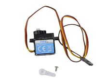 Сервомашинка 9g для самолета Top RC Riot закрылки, выход подсветки, провод 400мм