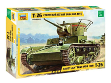 Сборная модель ZVEZDA Советский легкий танк Т26 обр 1933 г, 135