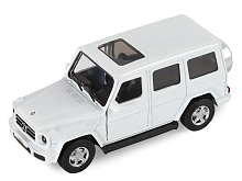 Машина АВТОПАНОРАМА MercedesBenz G350d, белый, 142, инерция, вк 17,512,56,5 см