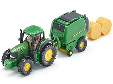 Трактор Siku с прессподборщиком 1665 187, зеленый