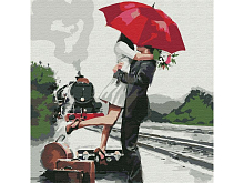 Картина по номерам 30Х30 ПРОЩАНИЕ 20 цветов