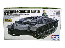 Склеиваемая модель Tamiya 135 Sturmgeschutz III Ausf B с внутринт, металстволом, 1 фиг
