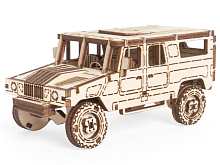 Деревянный конструктор Lemmo Бронеавтомобиль Тайфун, 72 детали