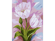 Картина по номерам 15х20 ТЮЛЬПАНЫ 13 цветов