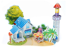 3D пазл из пенокартона РОМАНТИЧЕСКИЙ ПЛЯЖ 39 деталей