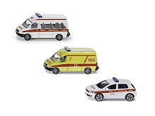 Набор машин Siku Скорая помощь 1825RUS, желтыйбелый