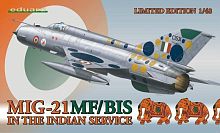 Сборная модель Самолет Mig-21 MF/Bis Indian 1/48