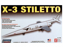 Сборная модель Самолёт HAWK-LINDBERG Douglas X-3 Stiletto 1/48