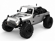 Радиоуправляемый краулер MJX Hyper Go H12Y серебриcтый FOC Brushless 4WD 24G LED 112 RTR
