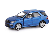 Машина АВТОПАНОРАМА MercedesBenz ML63 AMG, синий, 132, свет, звук, инерция, вк 17,513,59 см