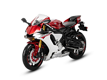 Мотоцикл АВТОПАНОРАМА YAMAHA YZFR1, 112, металл, красный, свободный ход колес