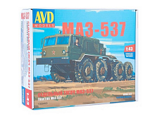 Сборная модель AVD Седельный тягач МАЗ537, 143