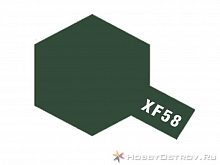 Краска Tamiya XF58 Olive Green Оливковозеленая акриловая, 10 мл