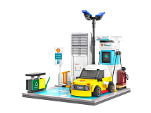 Конструктор CaDA зарядная станция Shell 308 деталей