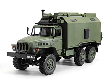Радиоуправляемая автомодель WPL военный грузовик B36 зеленый 6WD 24G 116 KIT