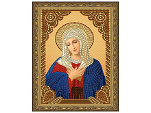 Алмазная 5D мозаика с нанесенной рамкой 20х30 УМИЛЕНИЕ 7 цветов