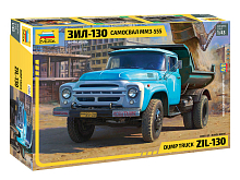 Сборная модель ZVEZDA Самосвал ЗиЛ 130 с кузовом ММЗ 19741977, 143
