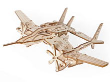 Деревянный конструктор Lemmo Самолет Сапсан, 32 детали