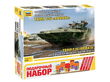 Сборная модель ZVEZDA Российская тяжёлая боевая машина пехоты Т15 Армата, подарочный набор, 172