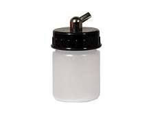 Баночка с крышкой, 22 мл, трубка 45 градусов, пластик, шт