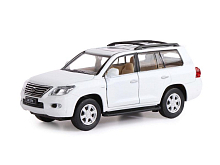 Машина АВТОПАНОРАМА Lexus LX570, белый, 132, свет, звук, инерция, вк 17,513,59 см