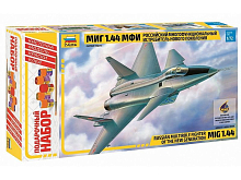 Сборная модель ZVEZDA Российский истребитель нового поколения МиГ 144 МФИ, подарочный набор, 172