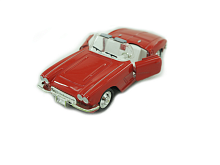Машина Ideal 13039 Ретромобиль Old Times красный, кабриолет