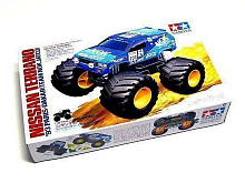 Сборная модель Tamiya Nissan Terrano, большие колеса, сборка без клея