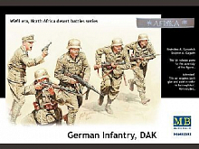 Сборная модель Фигуры Немецкая Пехота, ДАК, в Северной Африке пустыни сражения серии, Комплект N 3