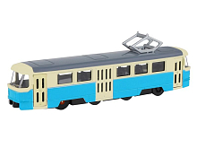 Трамвай Автопанорама, синий, 190, свет, звук, инерция, вк 2213,55,8 см