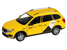Машина АВТОПАНОРАМА ЯндексТакси LADA GRANTA CROSS, желтый, 124, вк 24,512,510,5 см