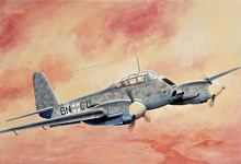 Сборная модель Самолет  ME 210 A1 172