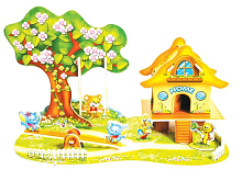 3D пазл из пенокартона МУЛЬТЯШНЫЙ РАЙ МИНИ СЕРИЯ 29 деталей