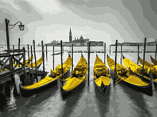 Картина по номерам 40х50 ВЕНЕЦИЯ ГОНДОЛЫ 22 цвета