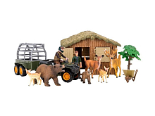 Набор фигурок животных MASAI MARA ММ205057 серии На ферме Ферма игрушка 14 пр