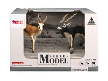 Набор фигурок животных MASAI MARA MM211127 серии Мир диких животных Антилопы Джейран и Гарна