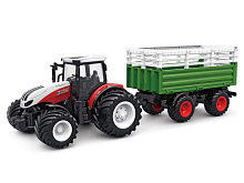 РУ фермерский трактор Korody с прицепом для скота, широкие колеса 124 24G 6CH RTR