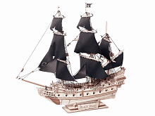 Деревянный конструктор Lemmo Корабль Чёрное сердце, 298 деталей