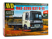 Сборная модель AVD Внутризаводской транспорт ПАЗ3205 ВЗТ 011, 143